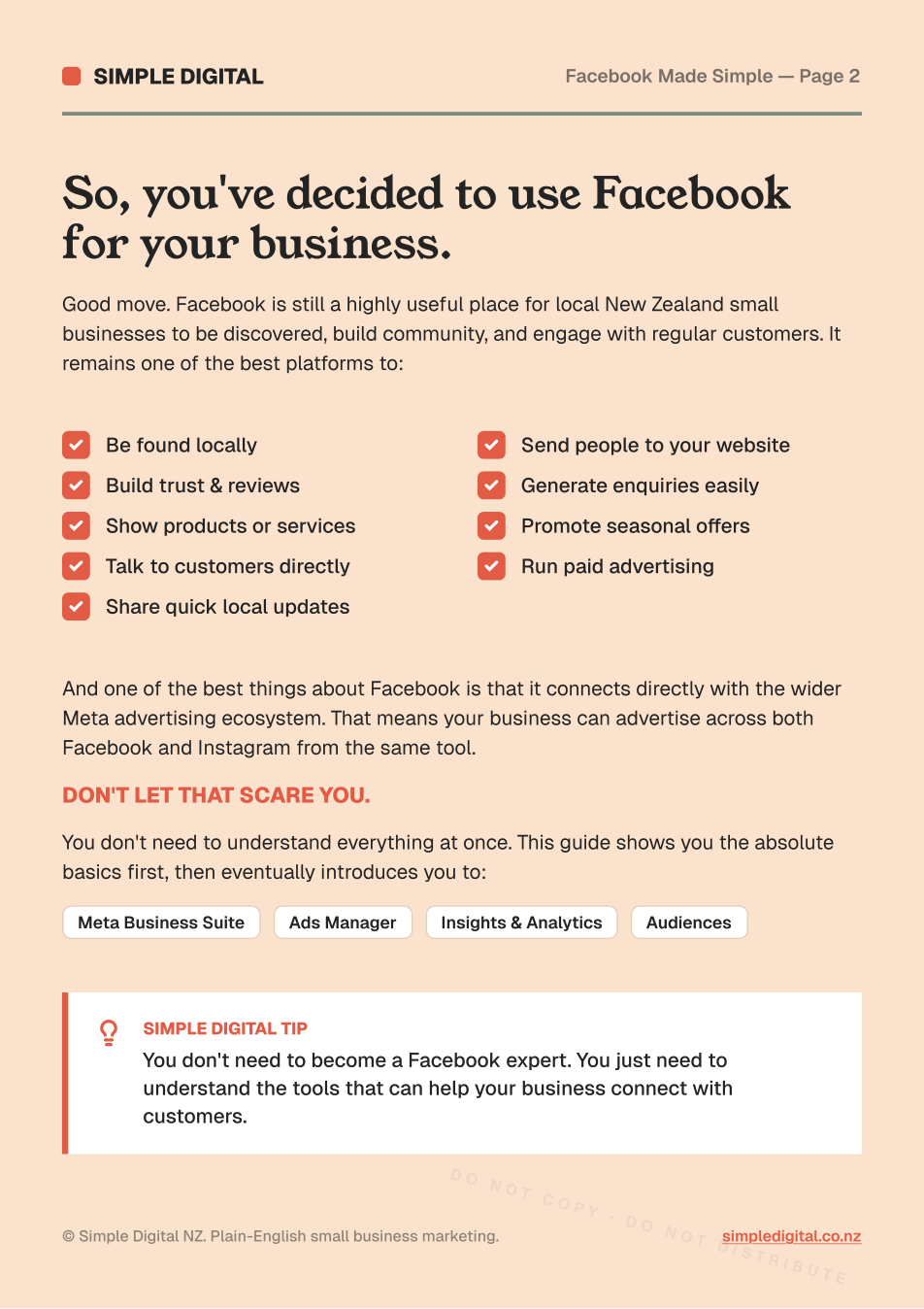 Facebook Made Simple  — page 2 preview