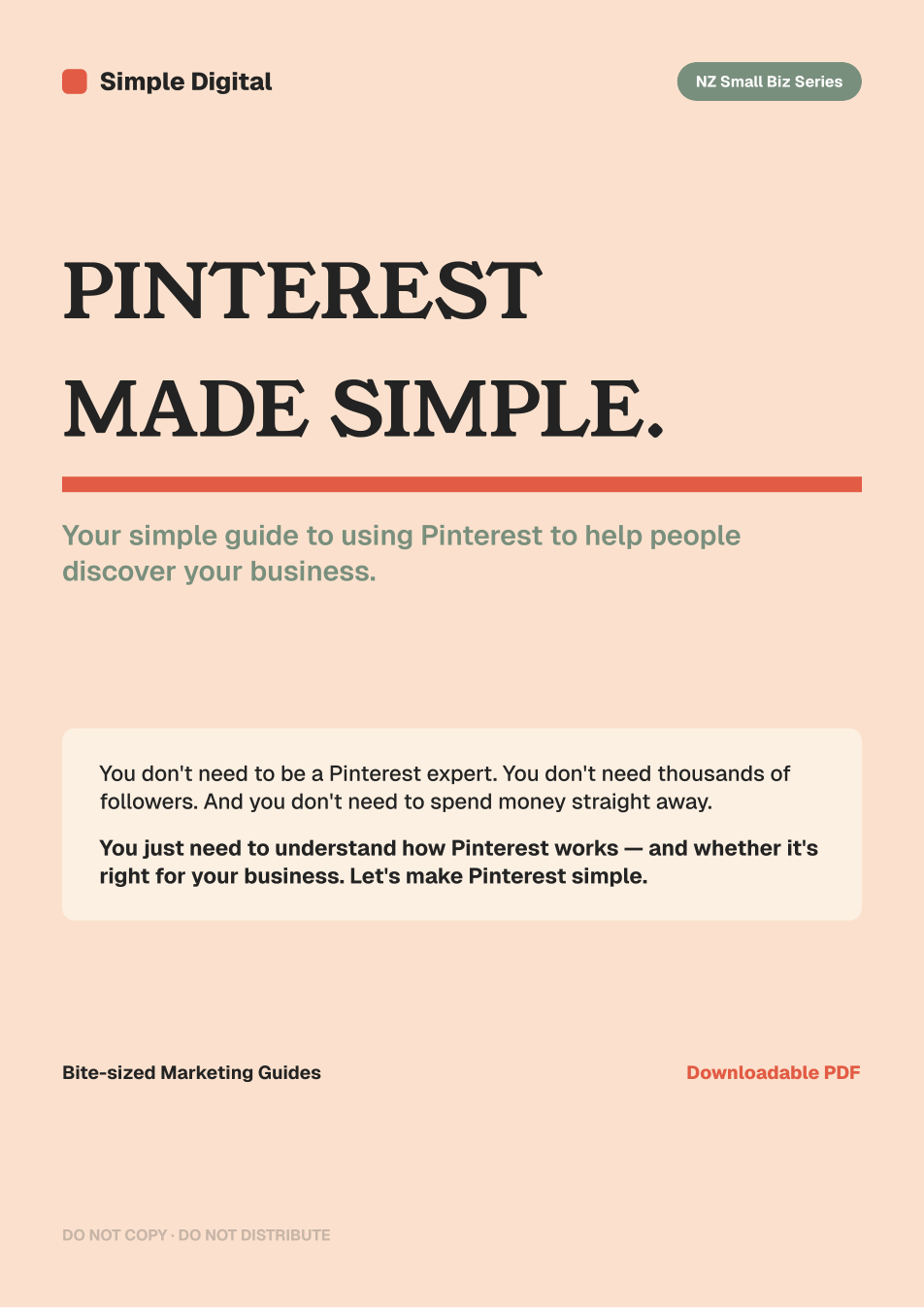 Pinterest Made Simple  — page 1 preview